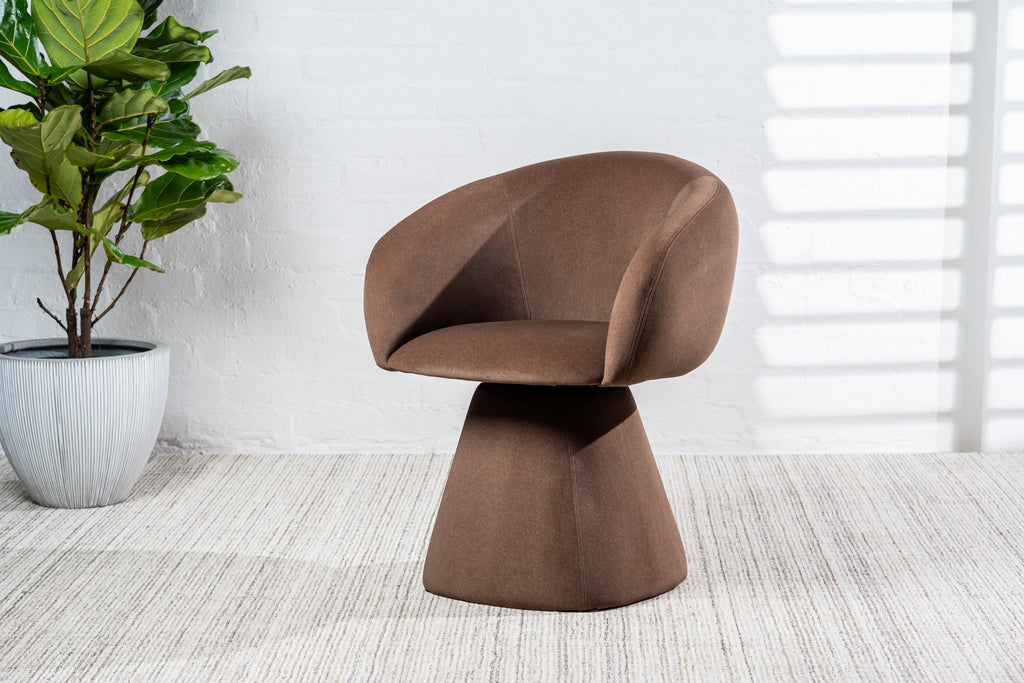 Linen Dining Chair Chocolate