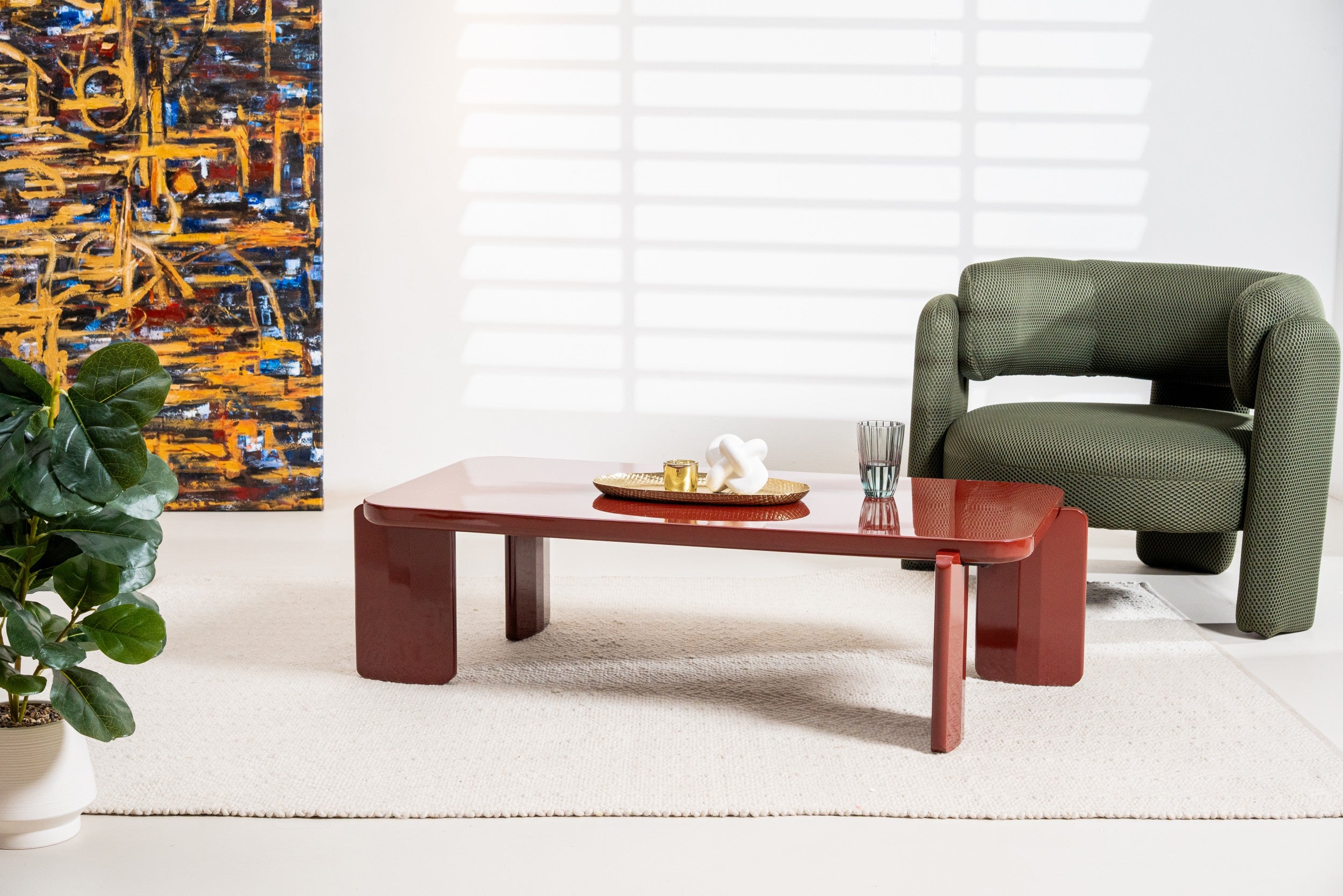 Scarlet Coffee Table Red Gloss