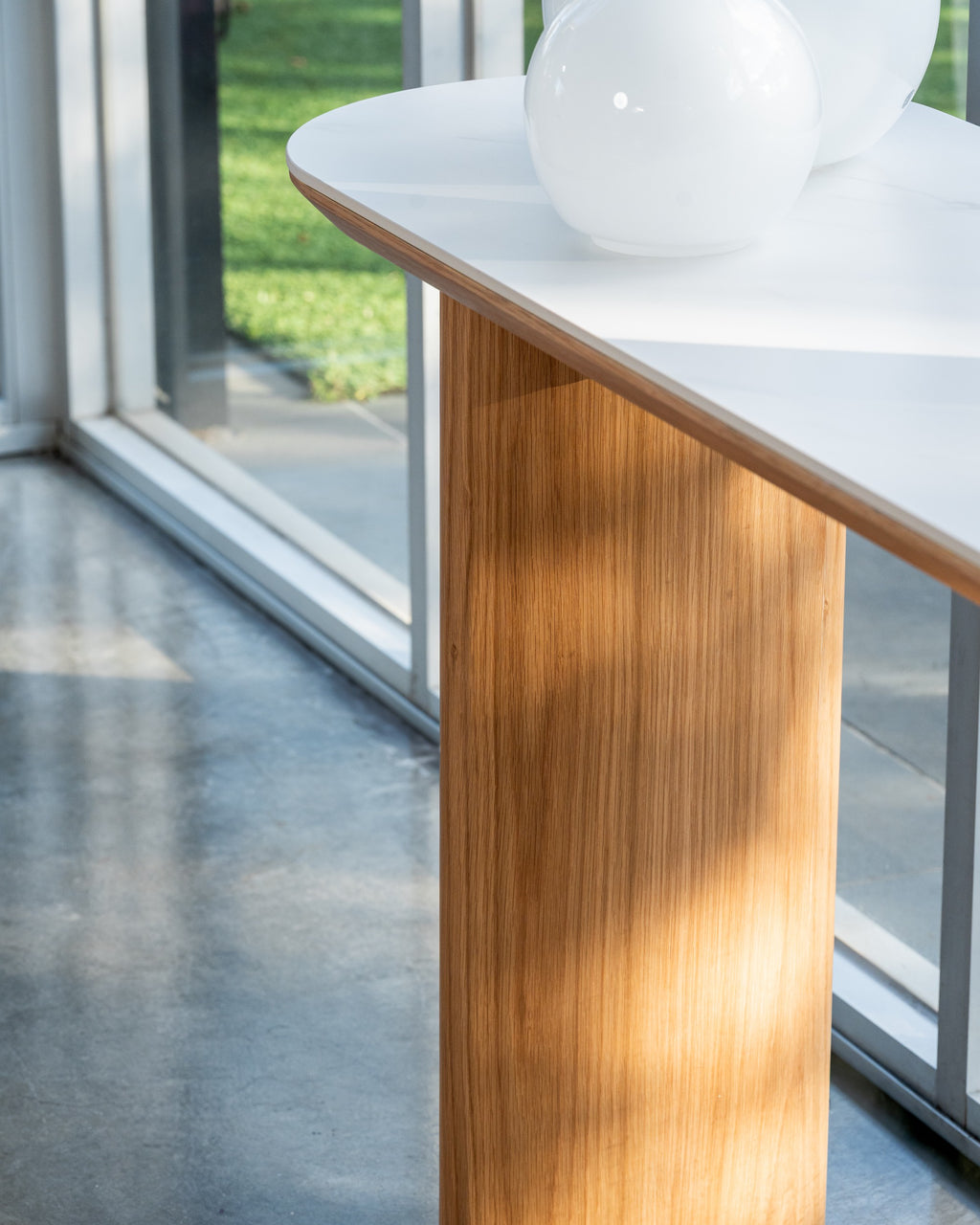 Natura Console Table Natural With Ceramic