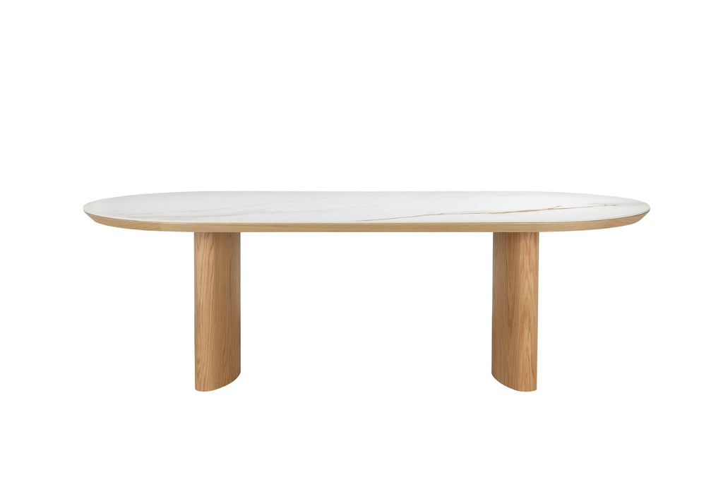 Natura Large Dining Table Natural With Ceramic