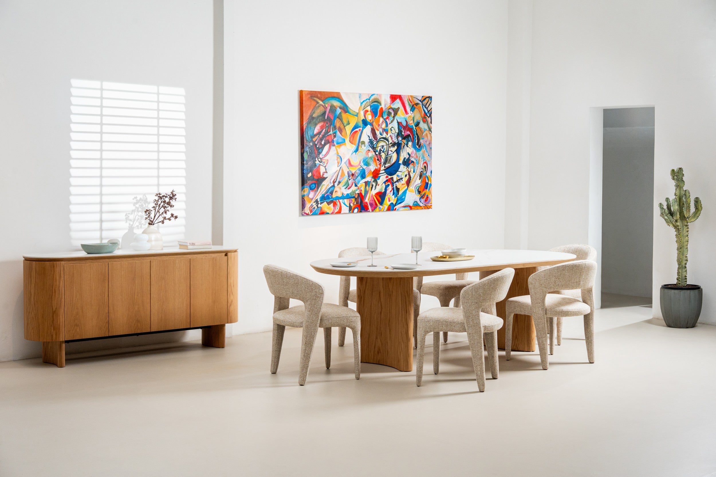 Natura Buffet Natural With Ceramic