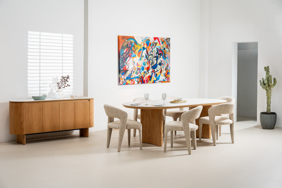 Lurevia Buffet Natural With Ceramic