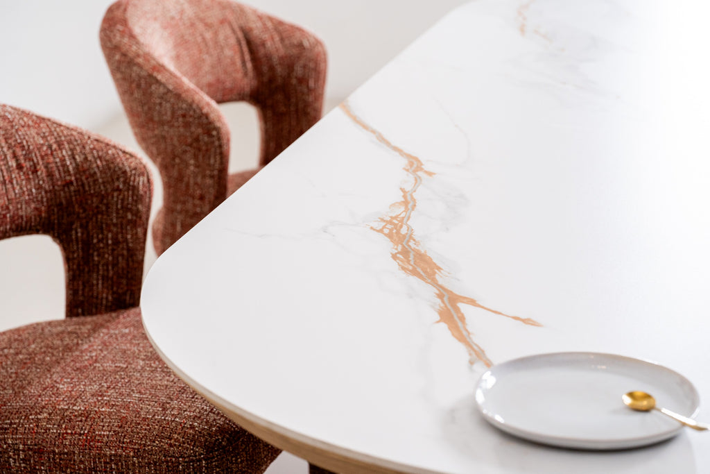 Natura Large Dining Table Natural With Ceramic