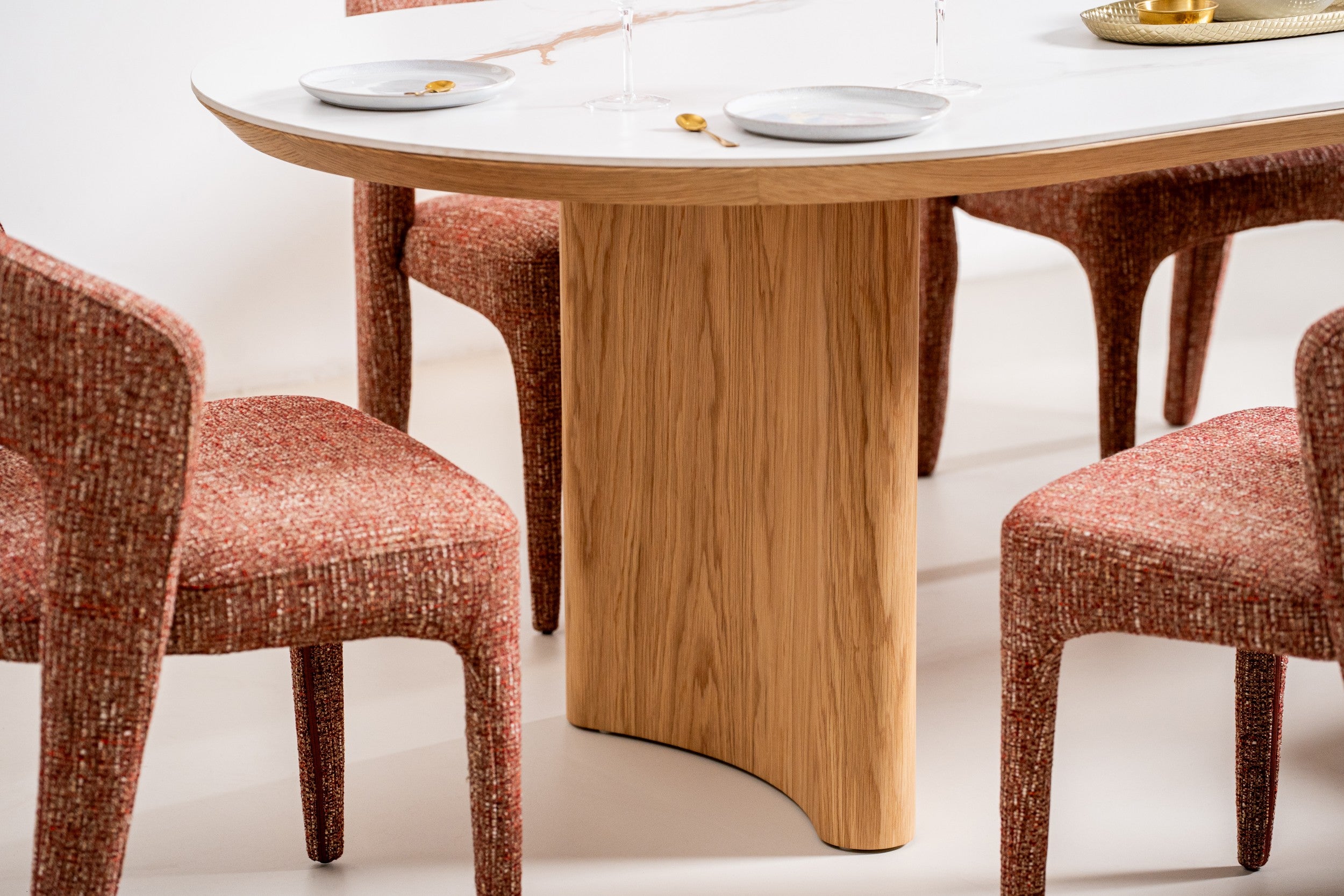 Natura Large Dining Table Natural With Ceramic