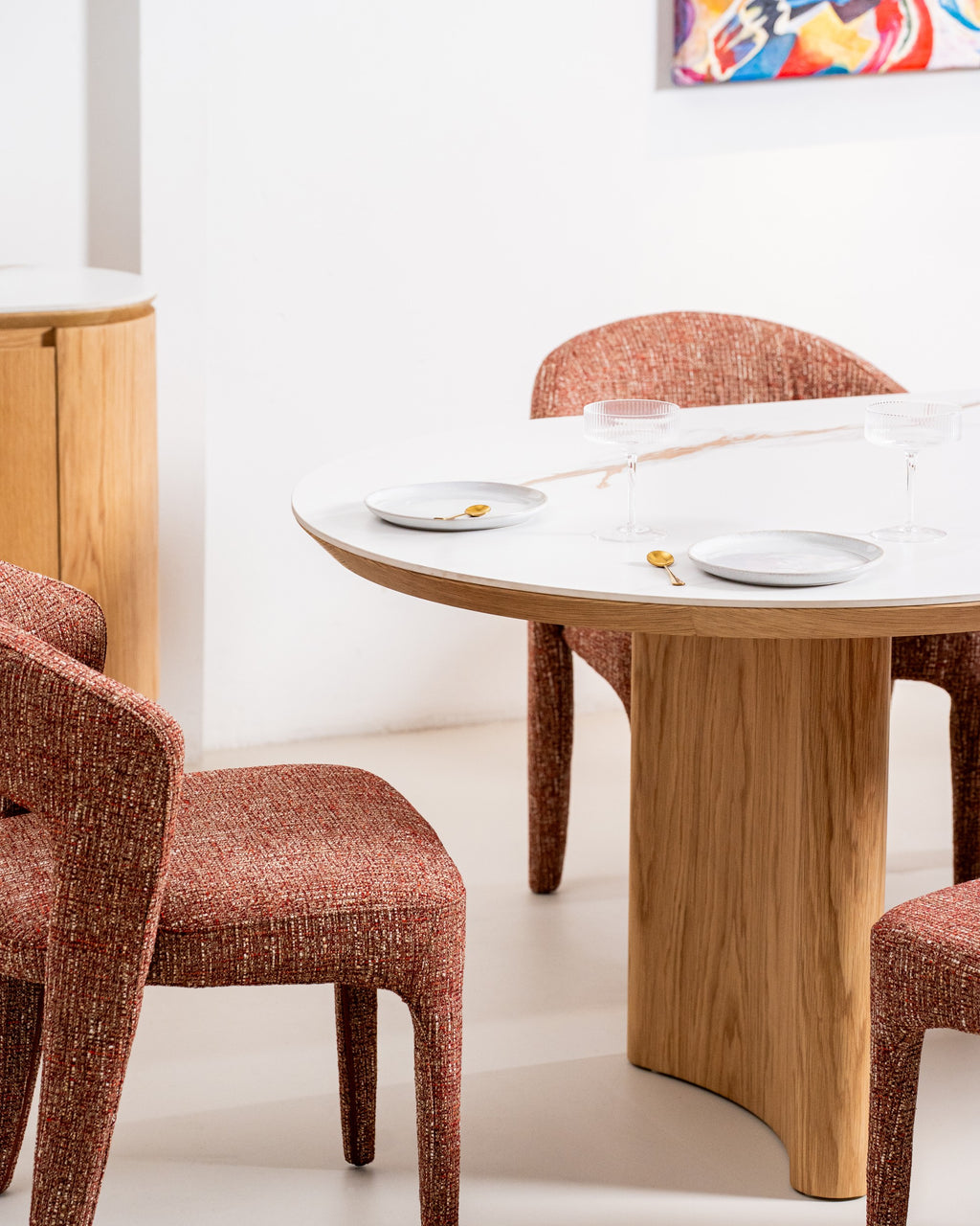 Natura Large Dining Table Natural With Ceramic