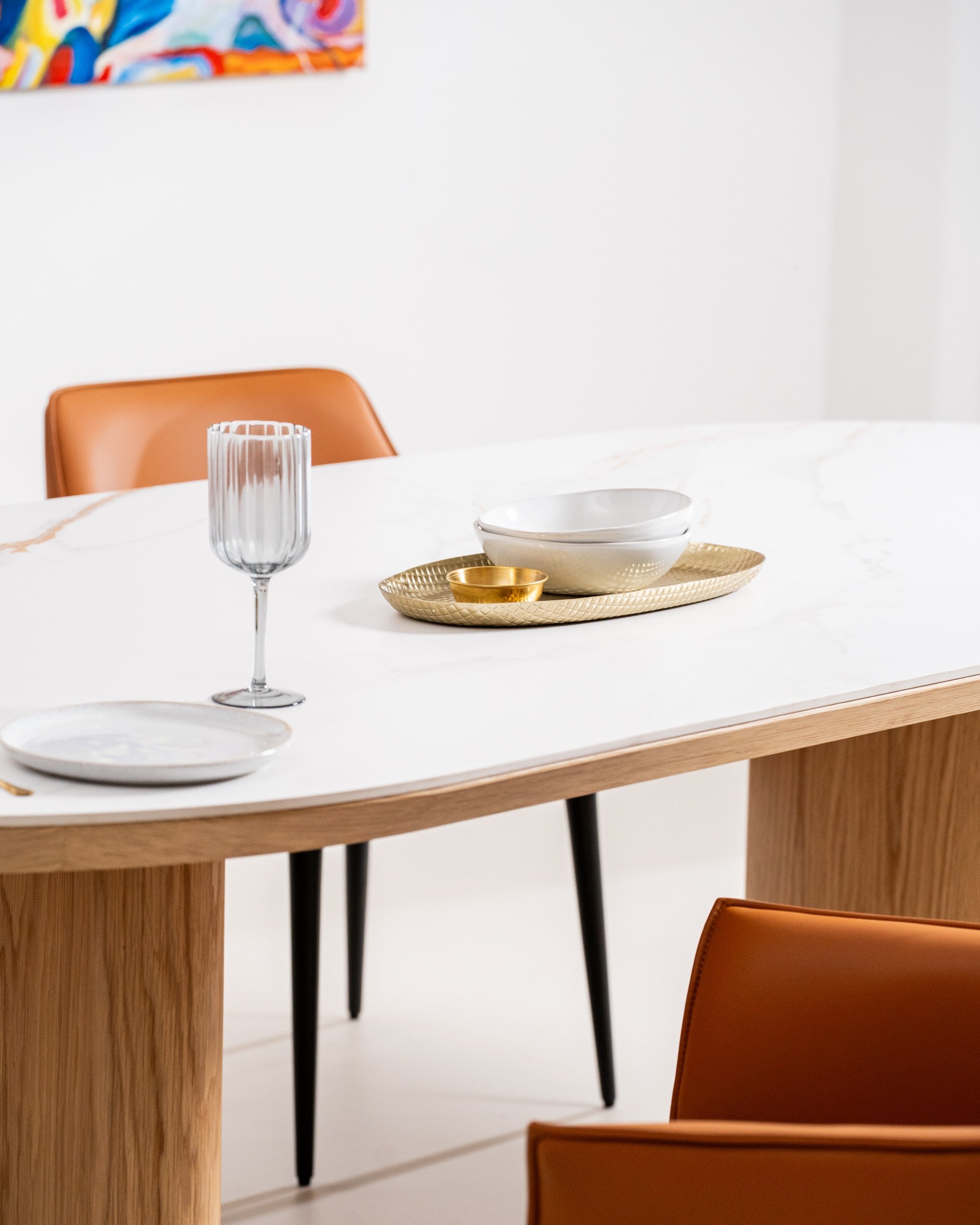 Natura Dining Table Natural With Ceramic