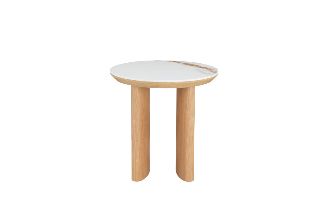 Natura Side Table Natural With Ceramic