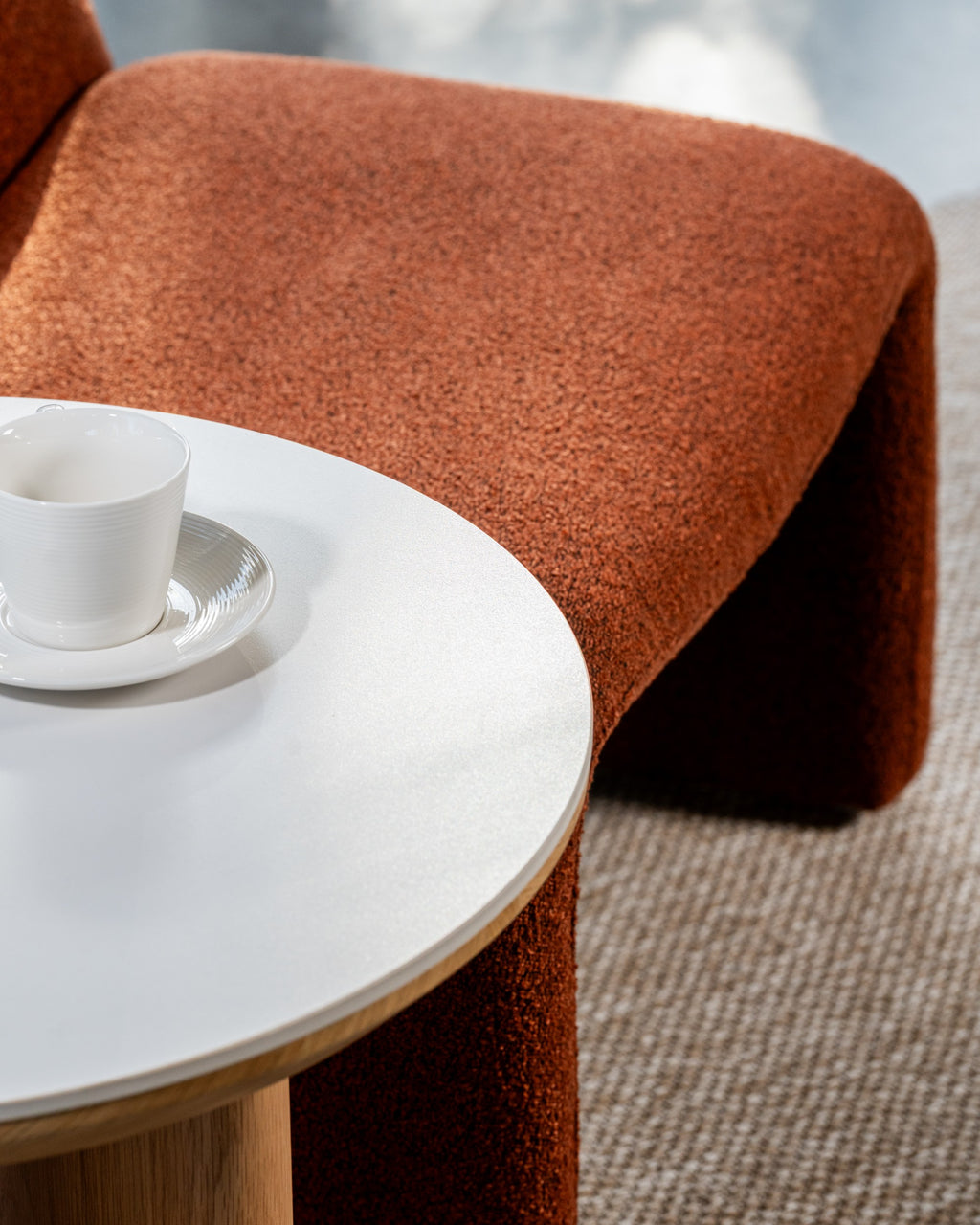 Natura Side Table Natural With Ceramic