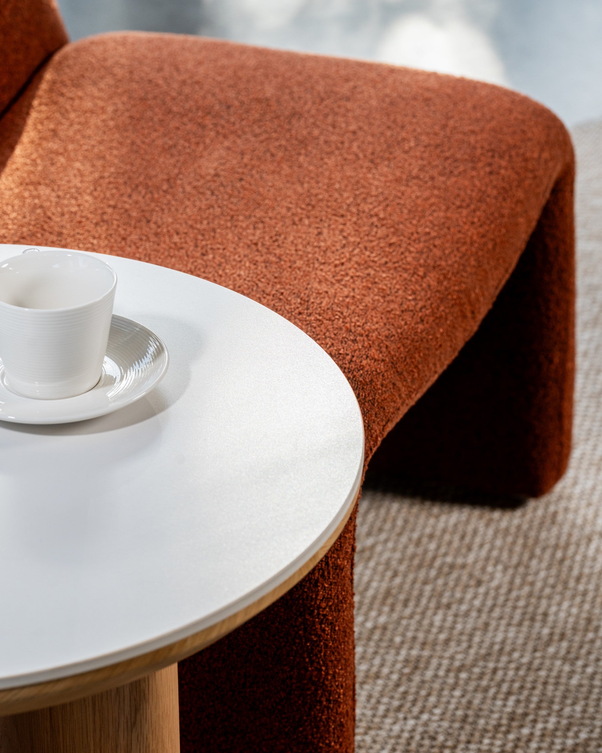 Natura Side Table Natural With Ceramic