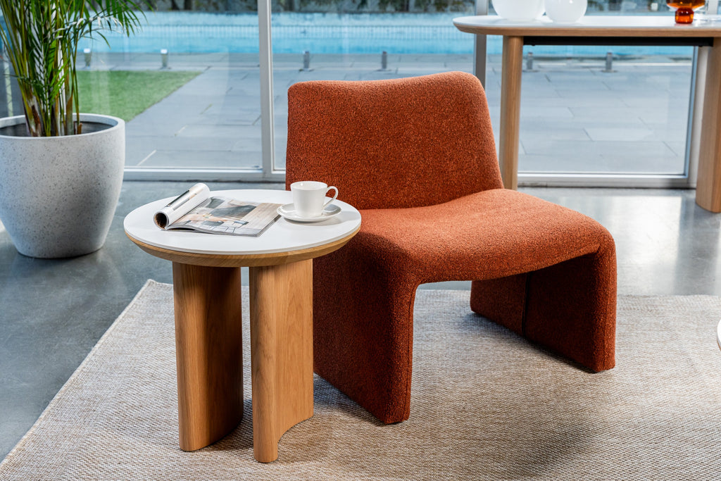 Natura Side Table Natural With Ceramic