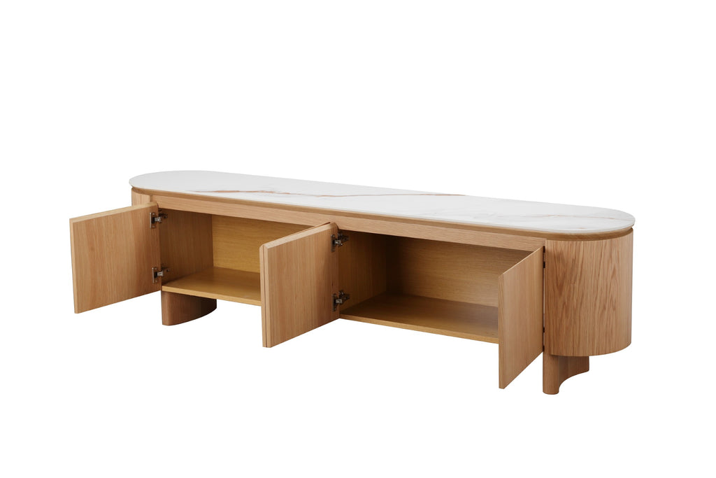 Natura TV Unit Natural With Ceramic
