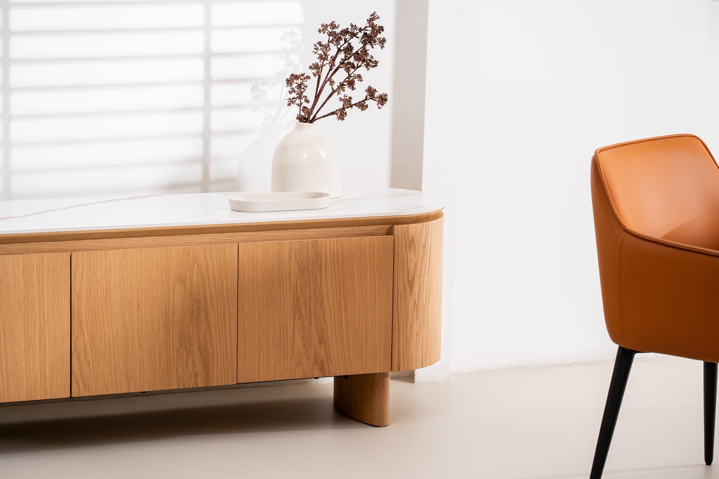 Natura TV Unit Natural With Ceramic