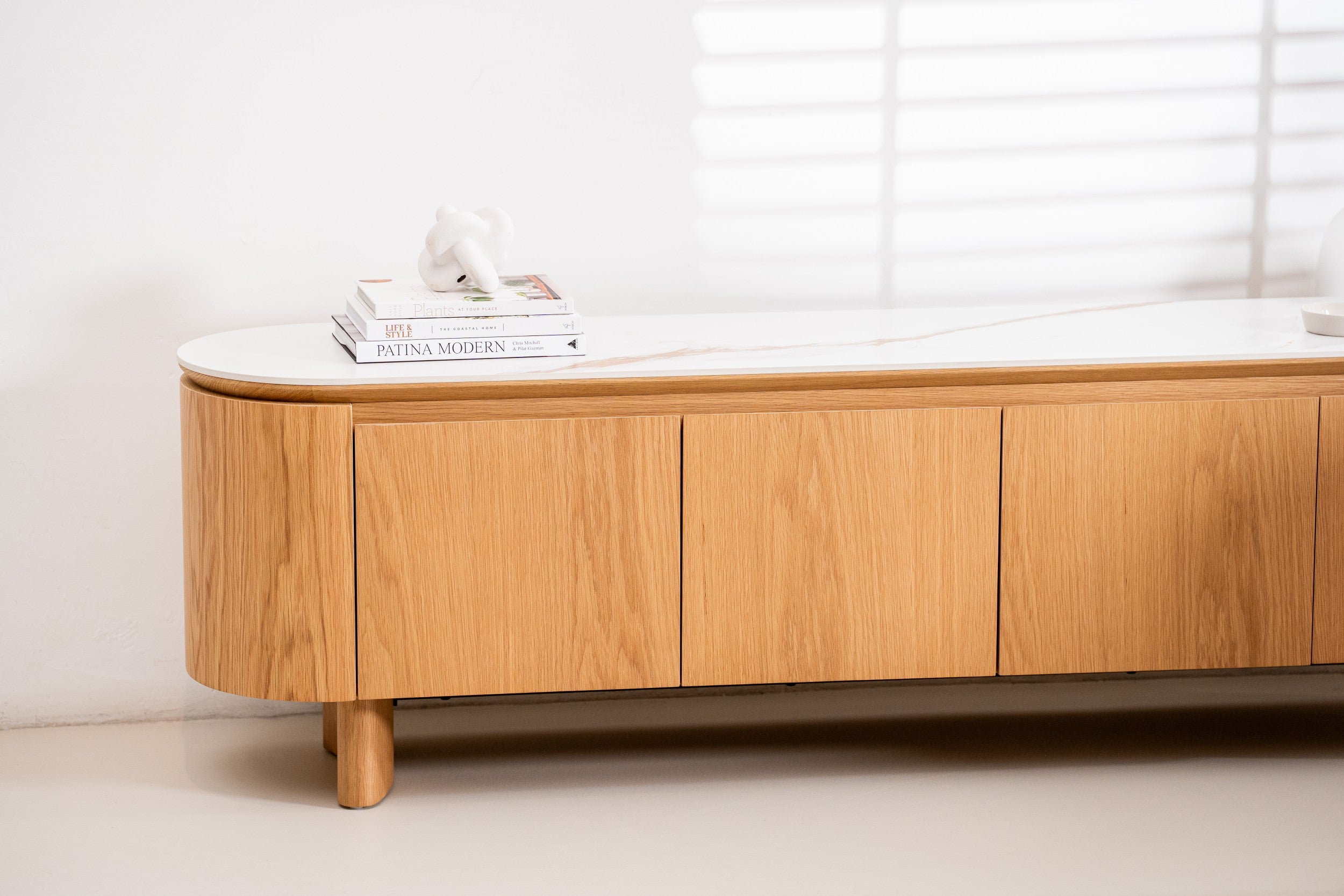 Natura TV Unit Natural With Ceramic