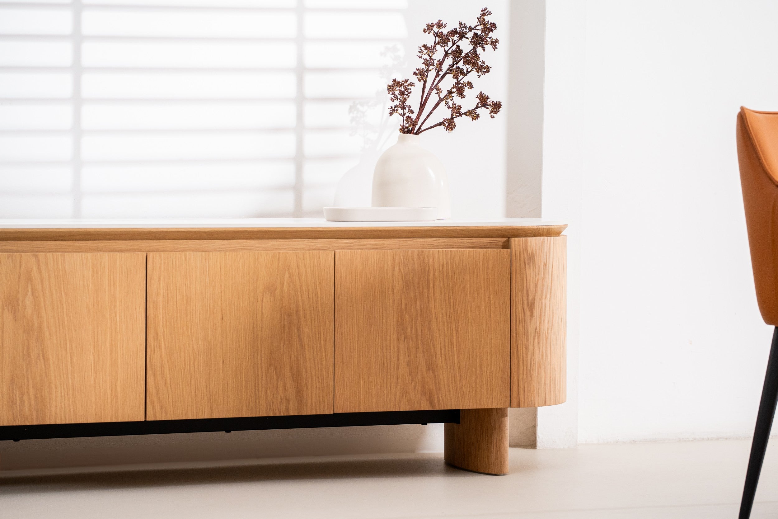 Natura TV Unit Natural With Ceramic