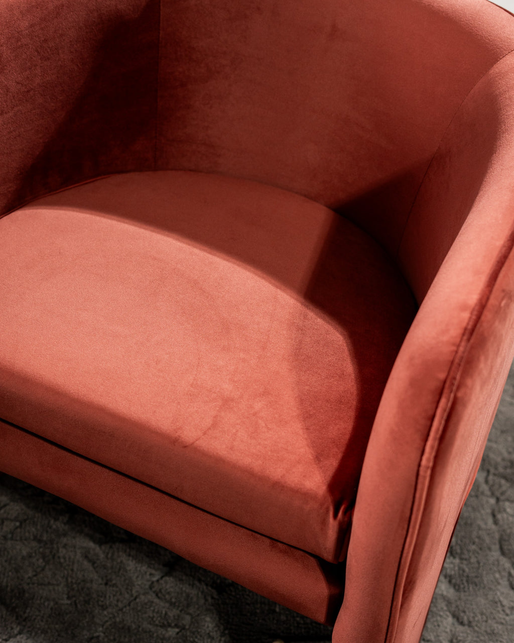 Lounge Occasional Chair Rust