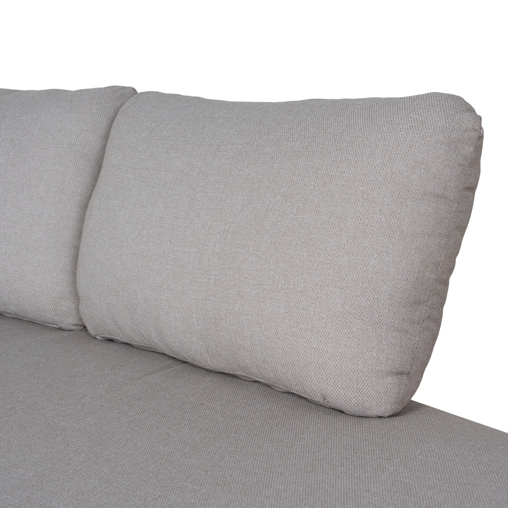 2pcs Outdoor Corner Lounge Set - Light Brown