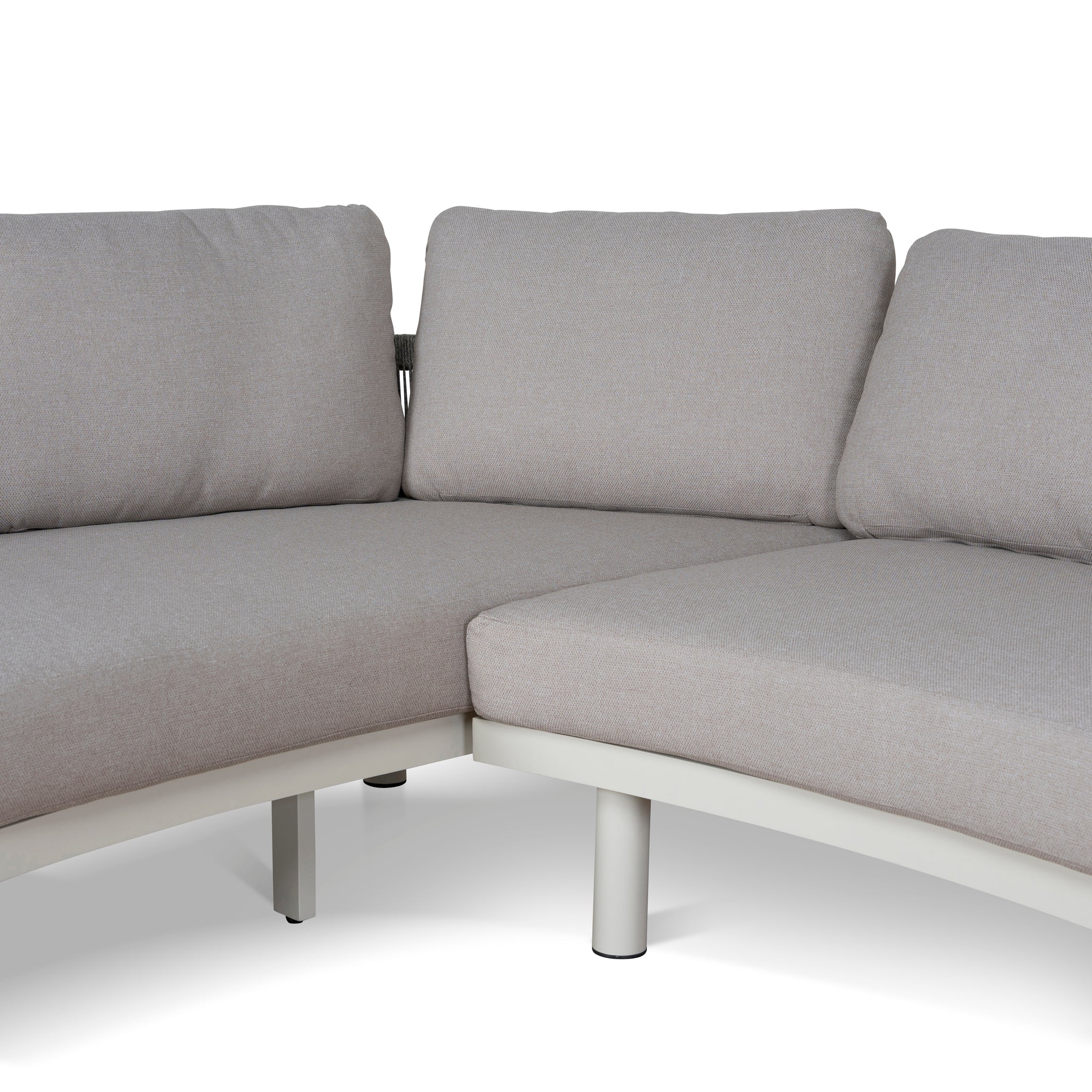 2pcs Outdoor Corner Lounge Set - Light Brown