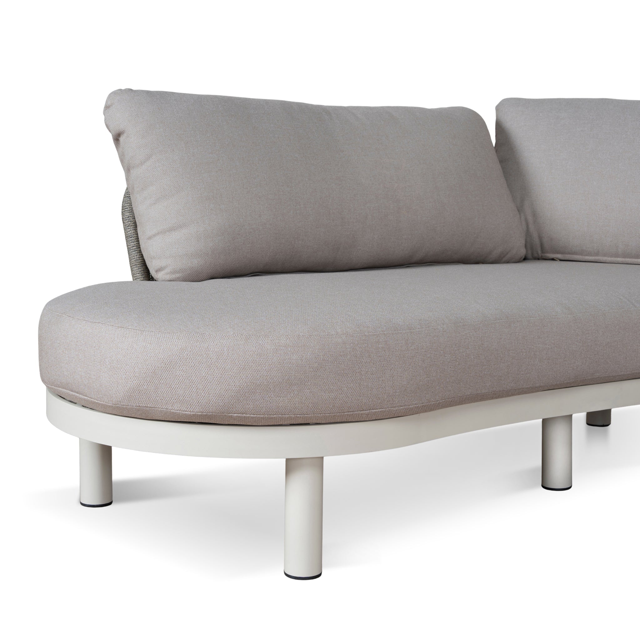 Outdoor Corner Sofa - Light Brown