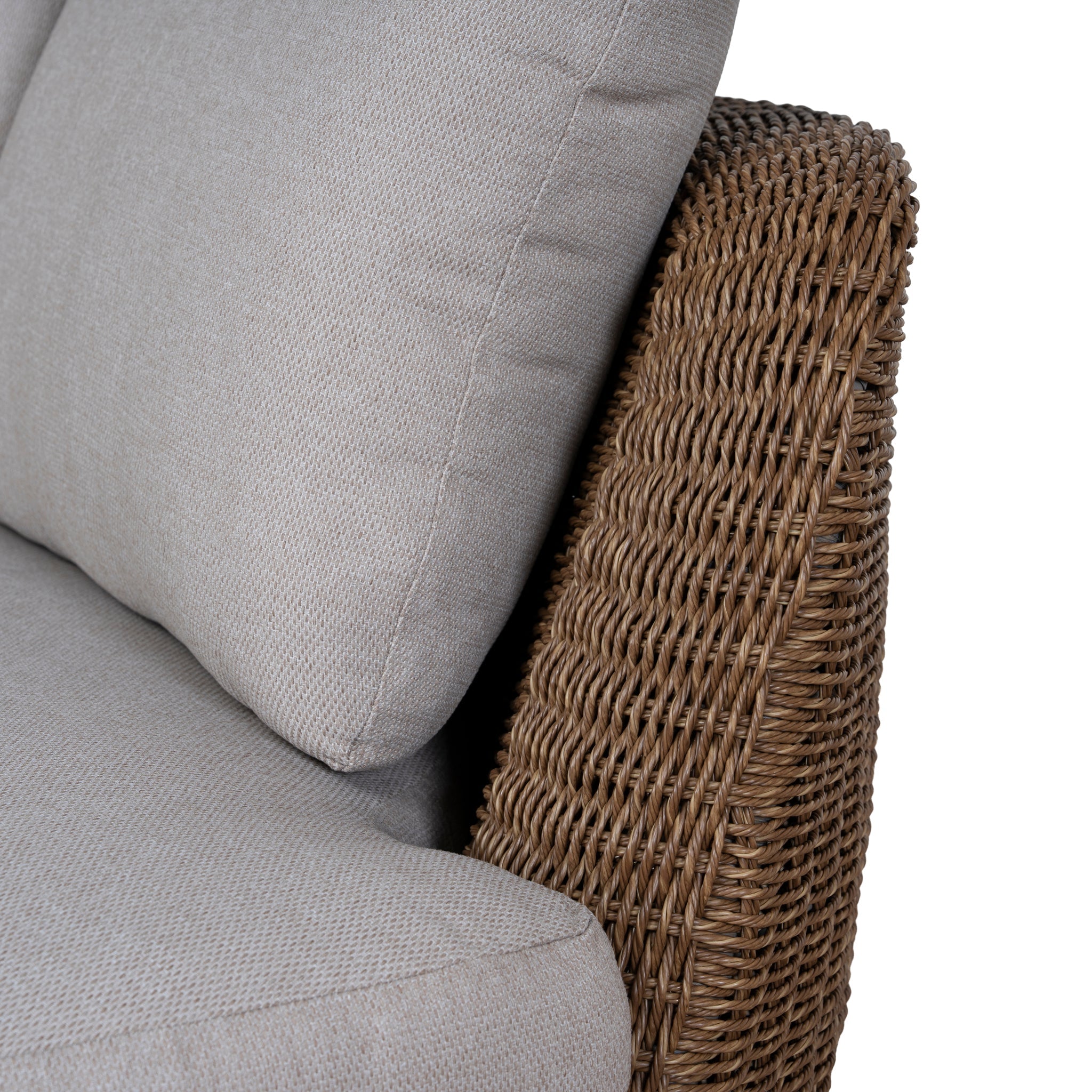 2pcs Outdoor Corner Lounge Set - Light Brown