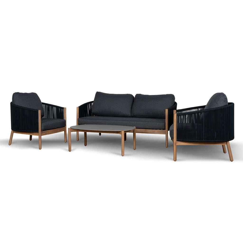 4pcs Outdoor Lounge Set - Anthracite