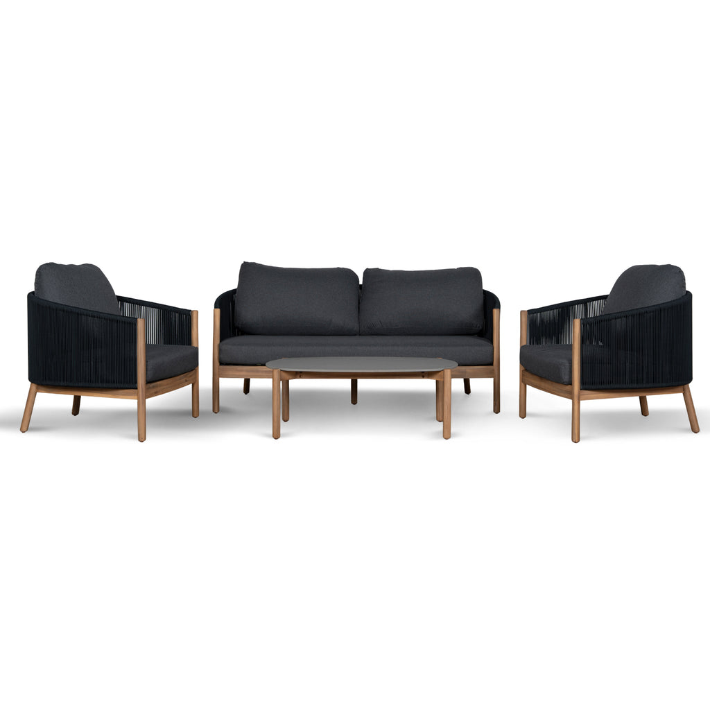 4pcs Outdoor Lounge Set - Anthracite