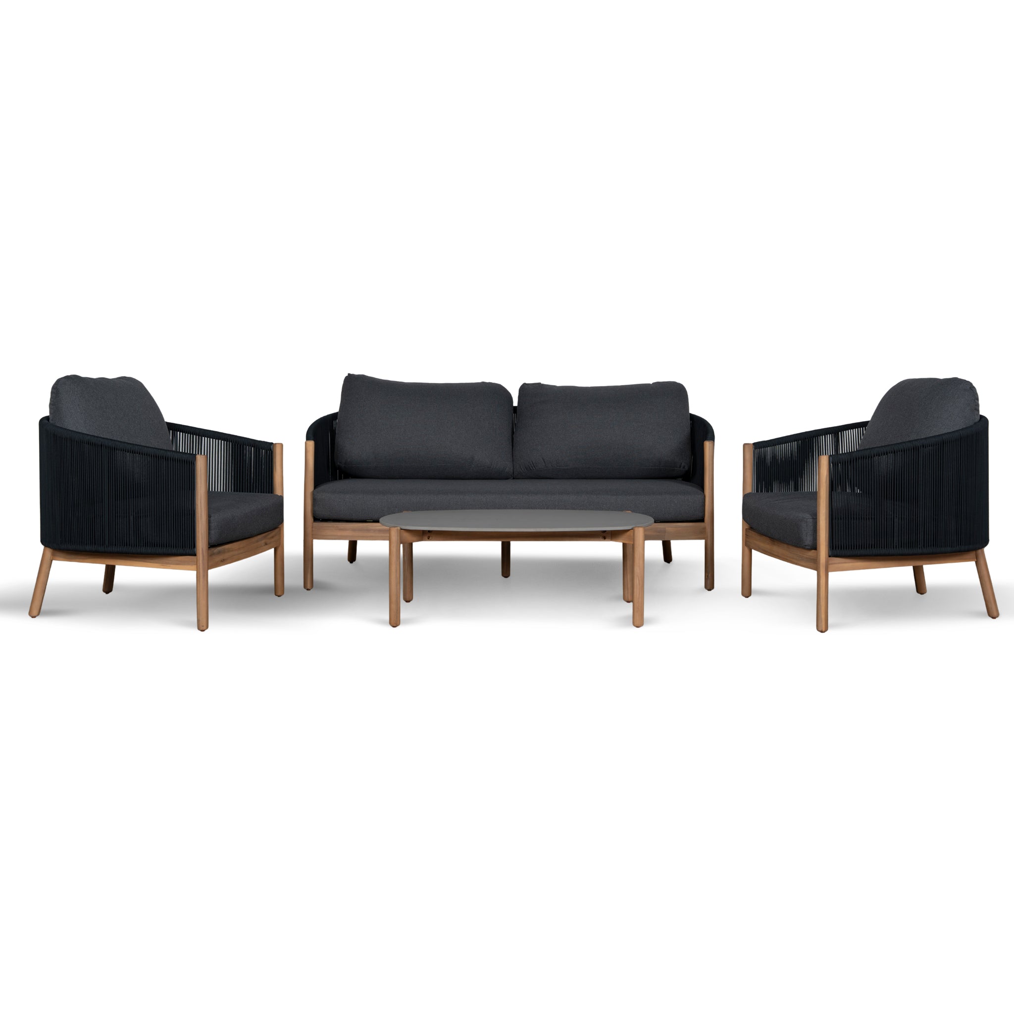4pcs Outdoor Lounge Set - Anthracite