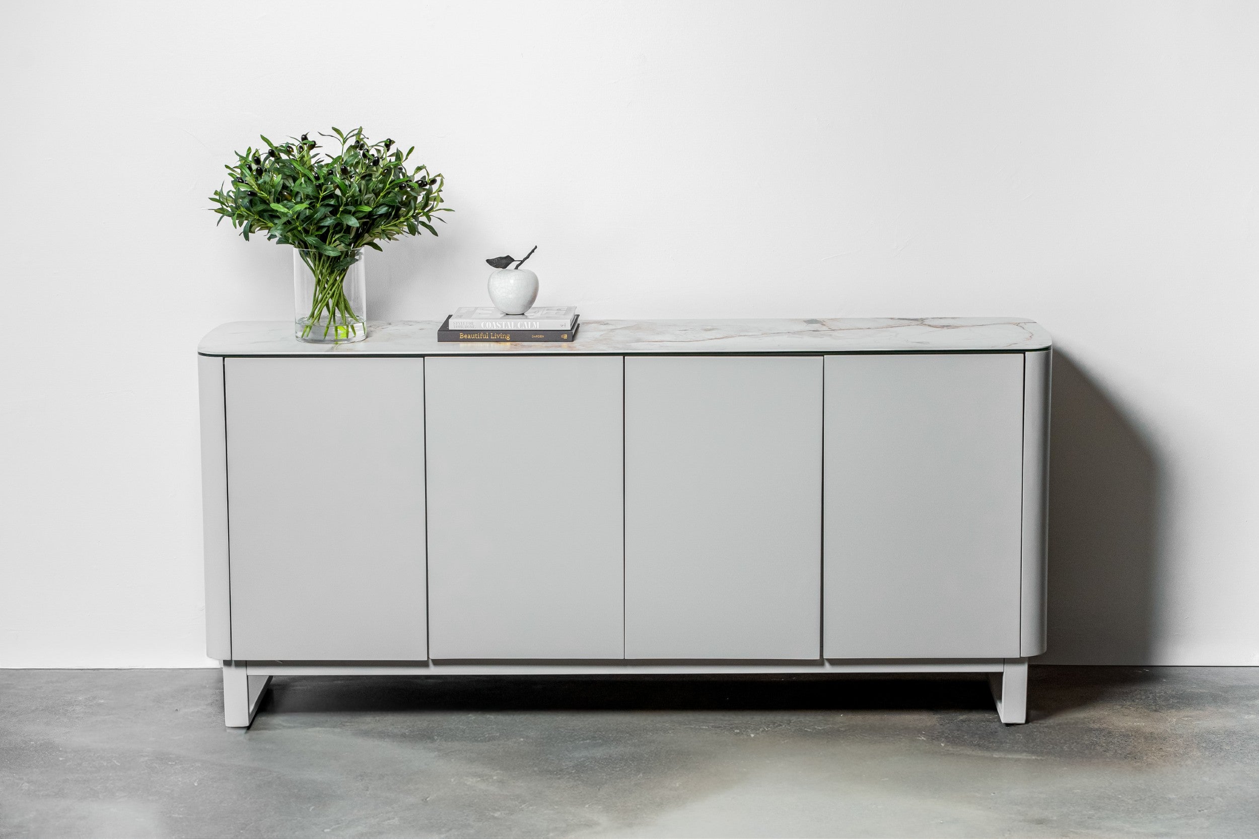Carrara Sideboard Milan White Marble