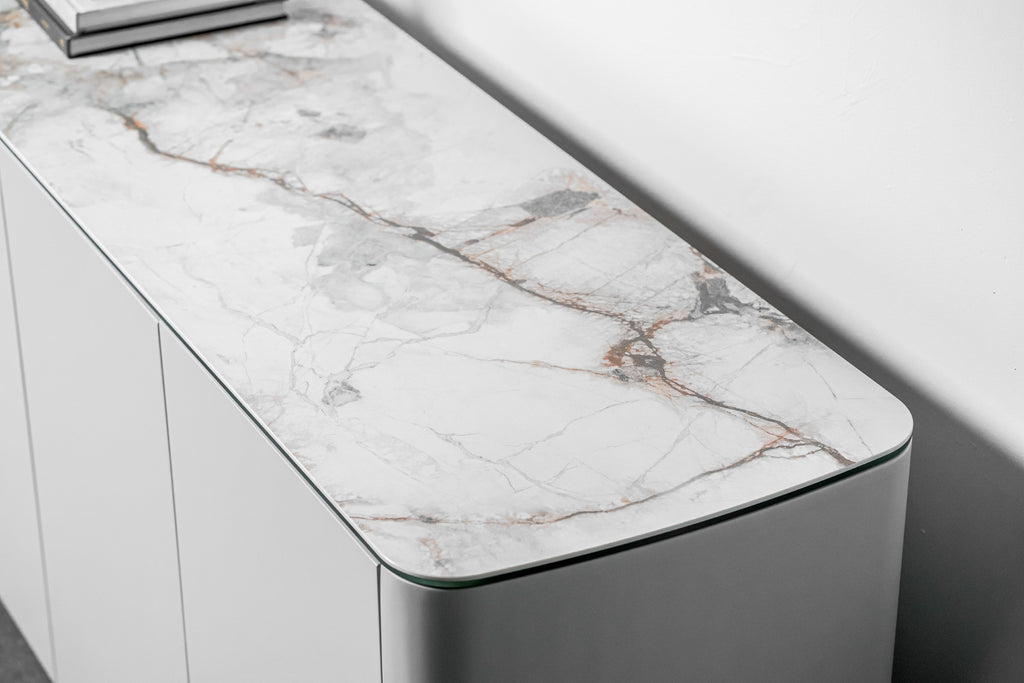 Carrara Sideboard Milan White Marble