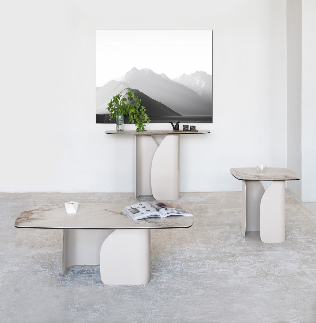 Mervessa Coffee Table Milvaran White Marble