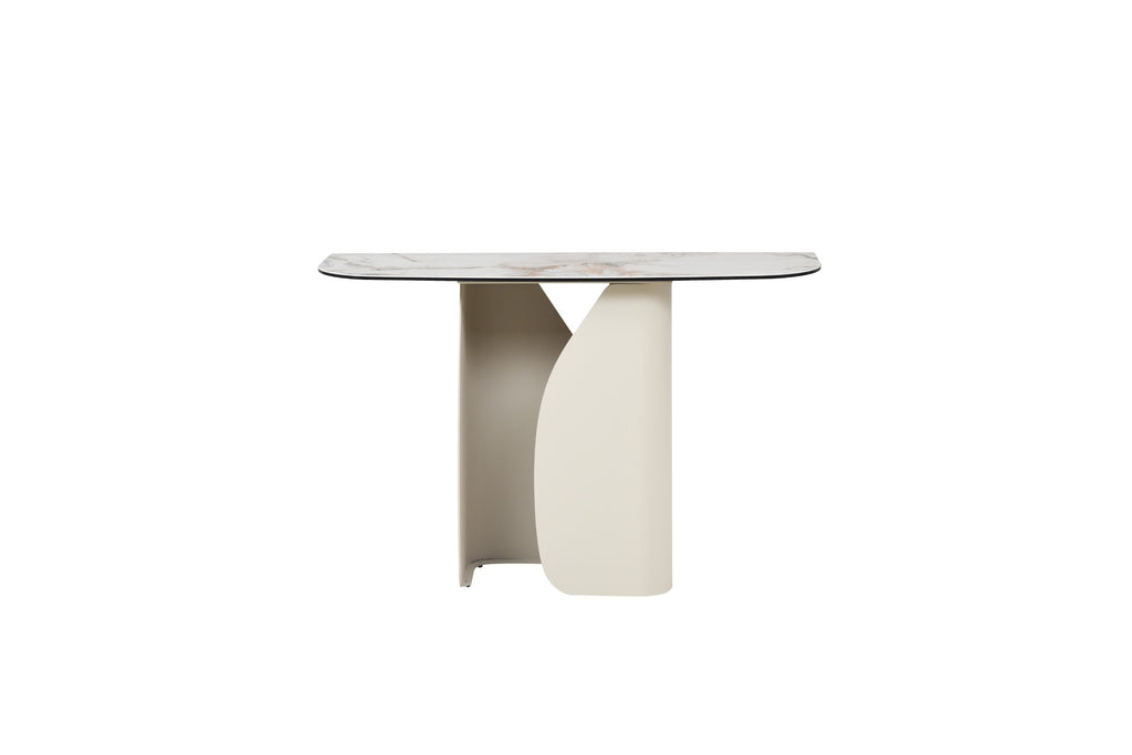 Carrara Console Table Milan White Marble