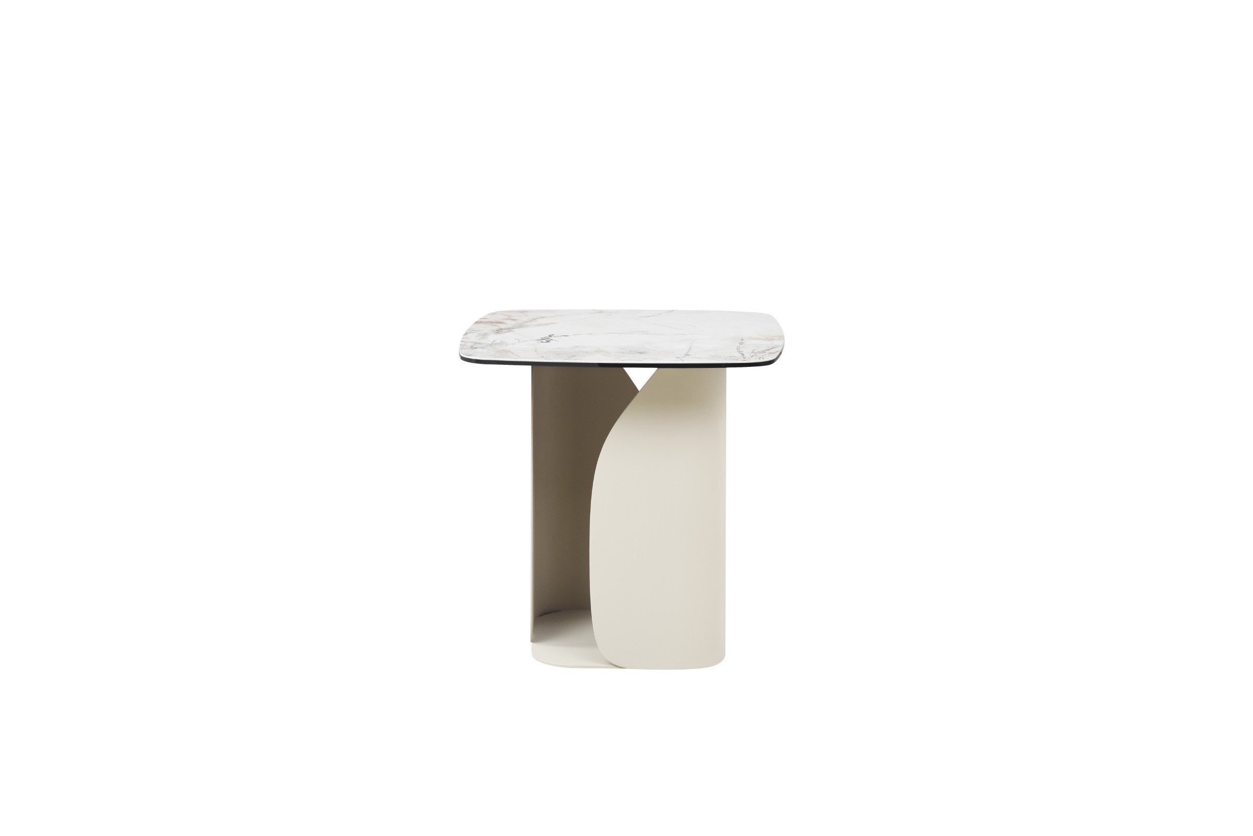 Carrara Side Table Milan White Marble