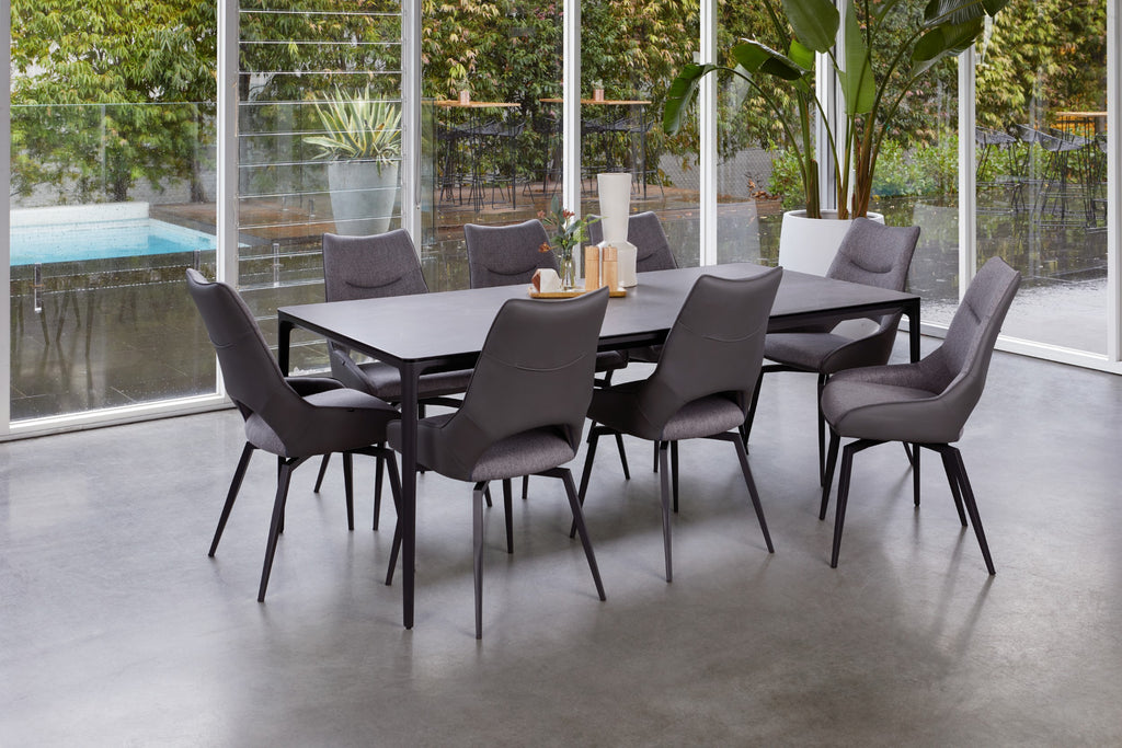 Grandeur Large Dining Table Cement Ceramic