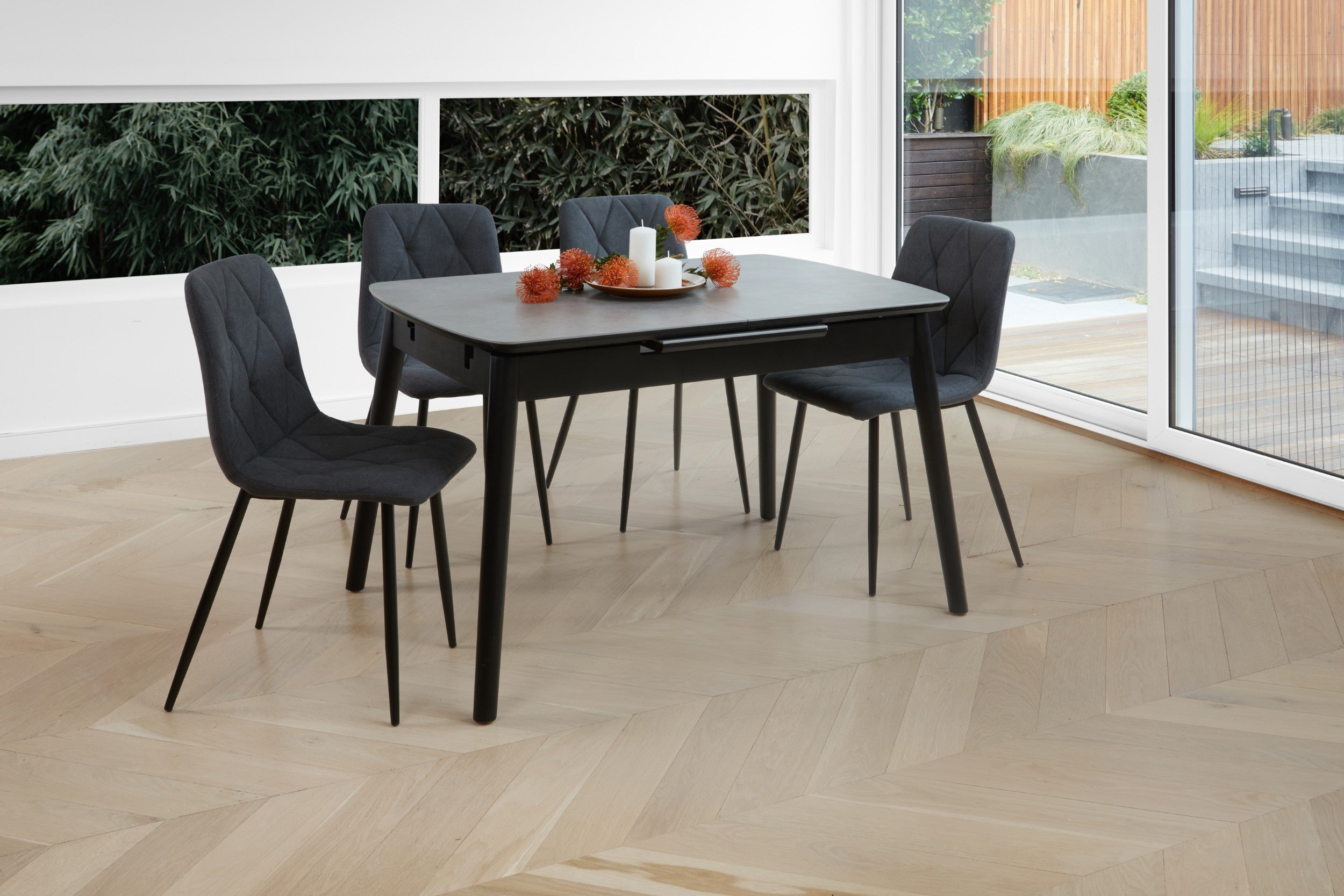 Bianca Extension Dining Table Greystone Ceramic