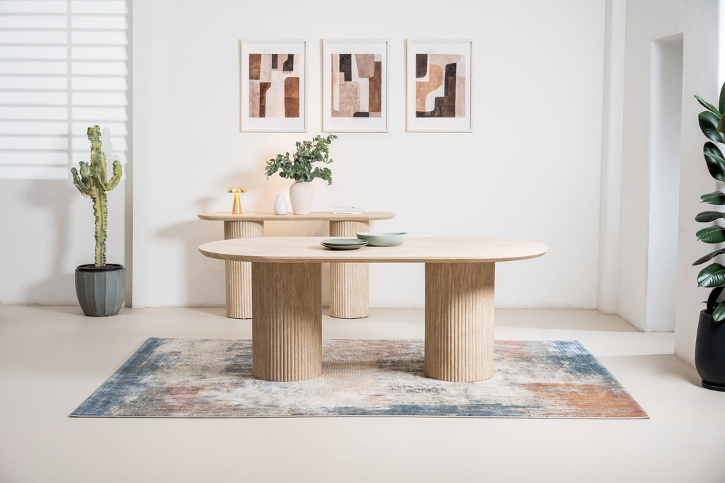 Milessa Console Table Limestone