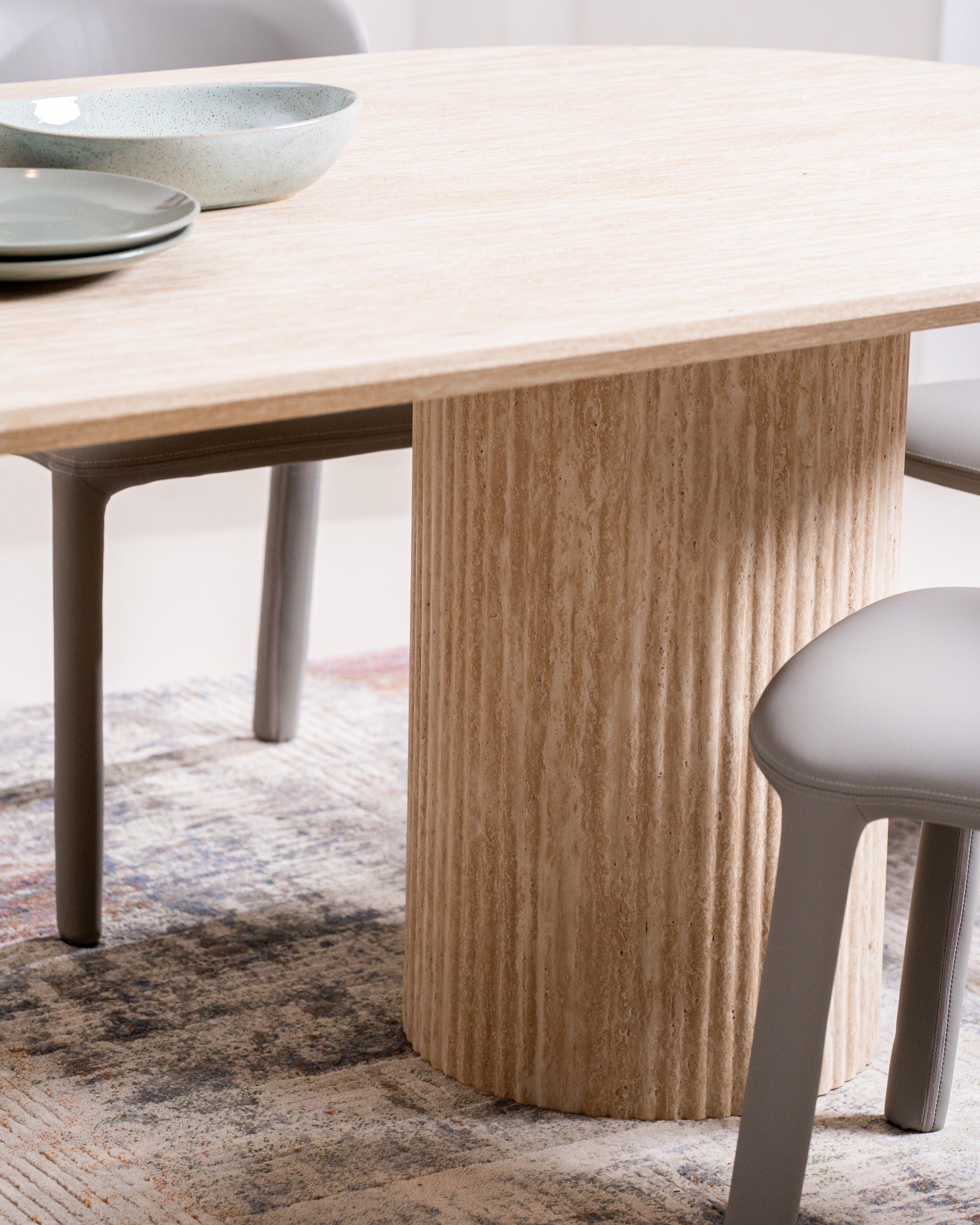 Limeston Dining Table Limestone