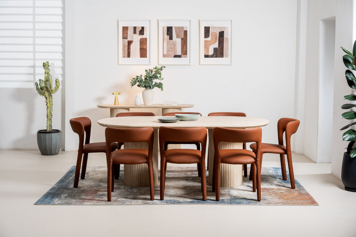 MadRivaro Dining Chair Tan (Set of 2)
