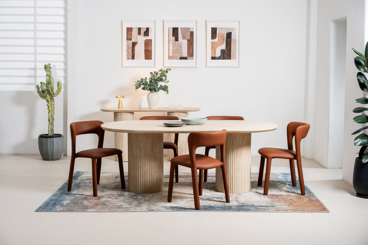 MadRivaro Dining Chair Tan (Set of 2)