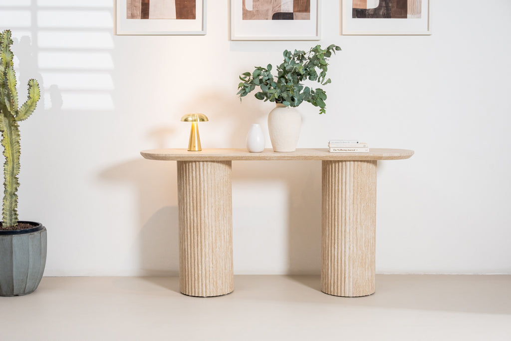 Limeston Console Table Limestone