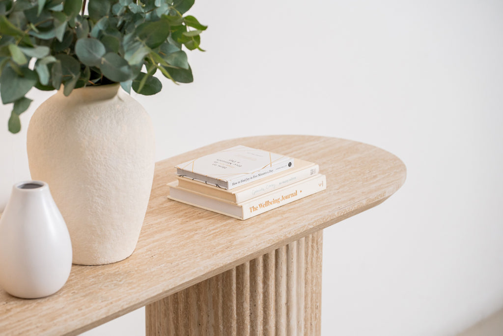 Limeston Console Table Limestone