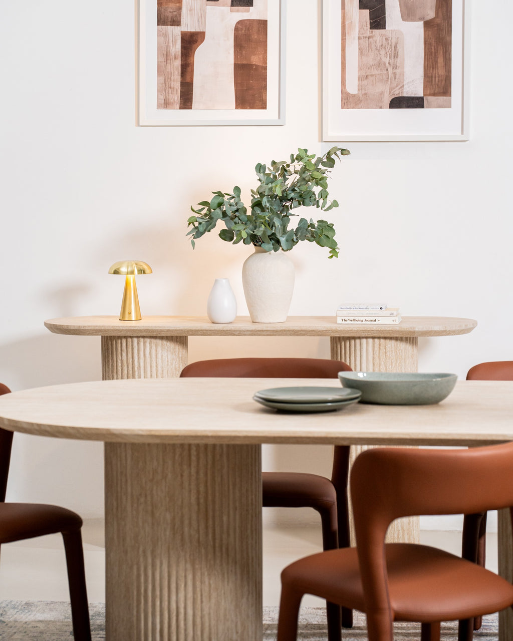 Limeston Console Table Limestone