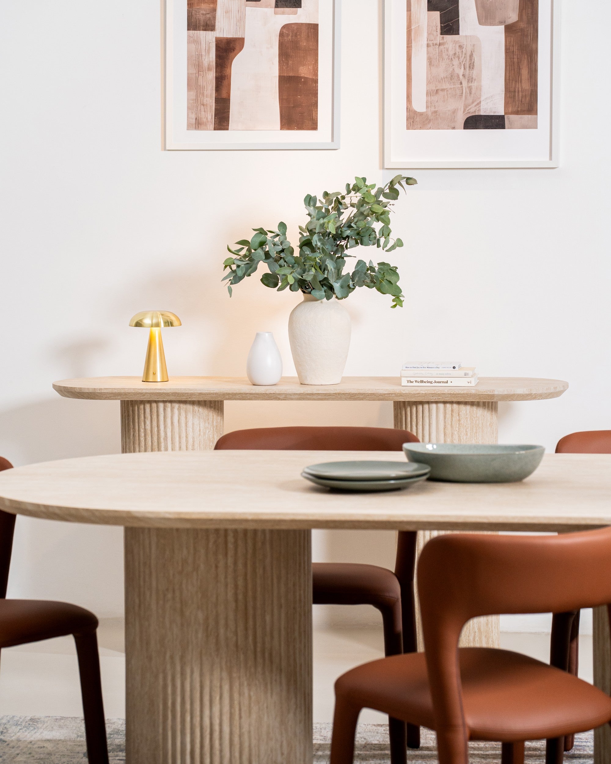 Limeston Console Table Limestone
