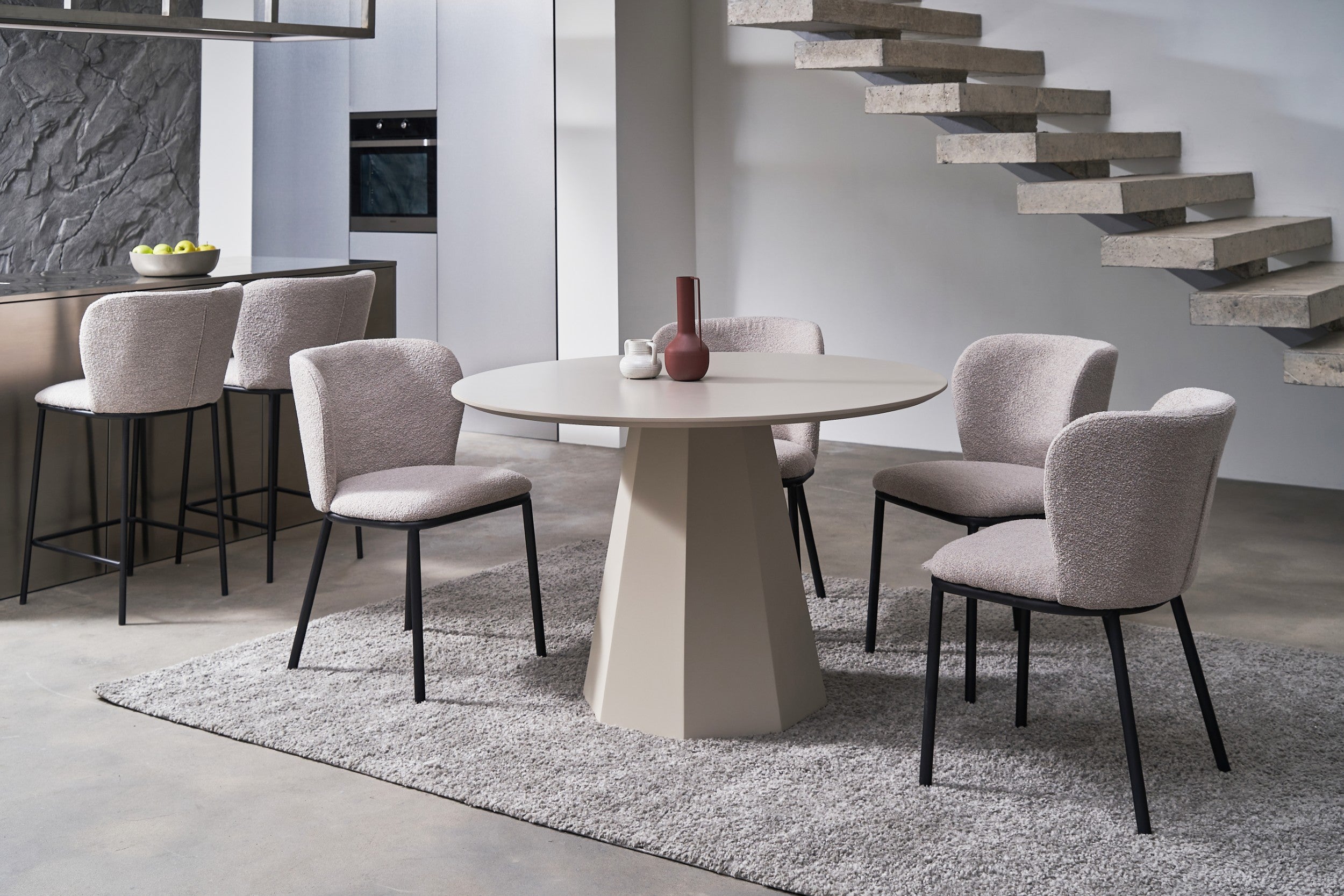 Canvas Dining Table Putty