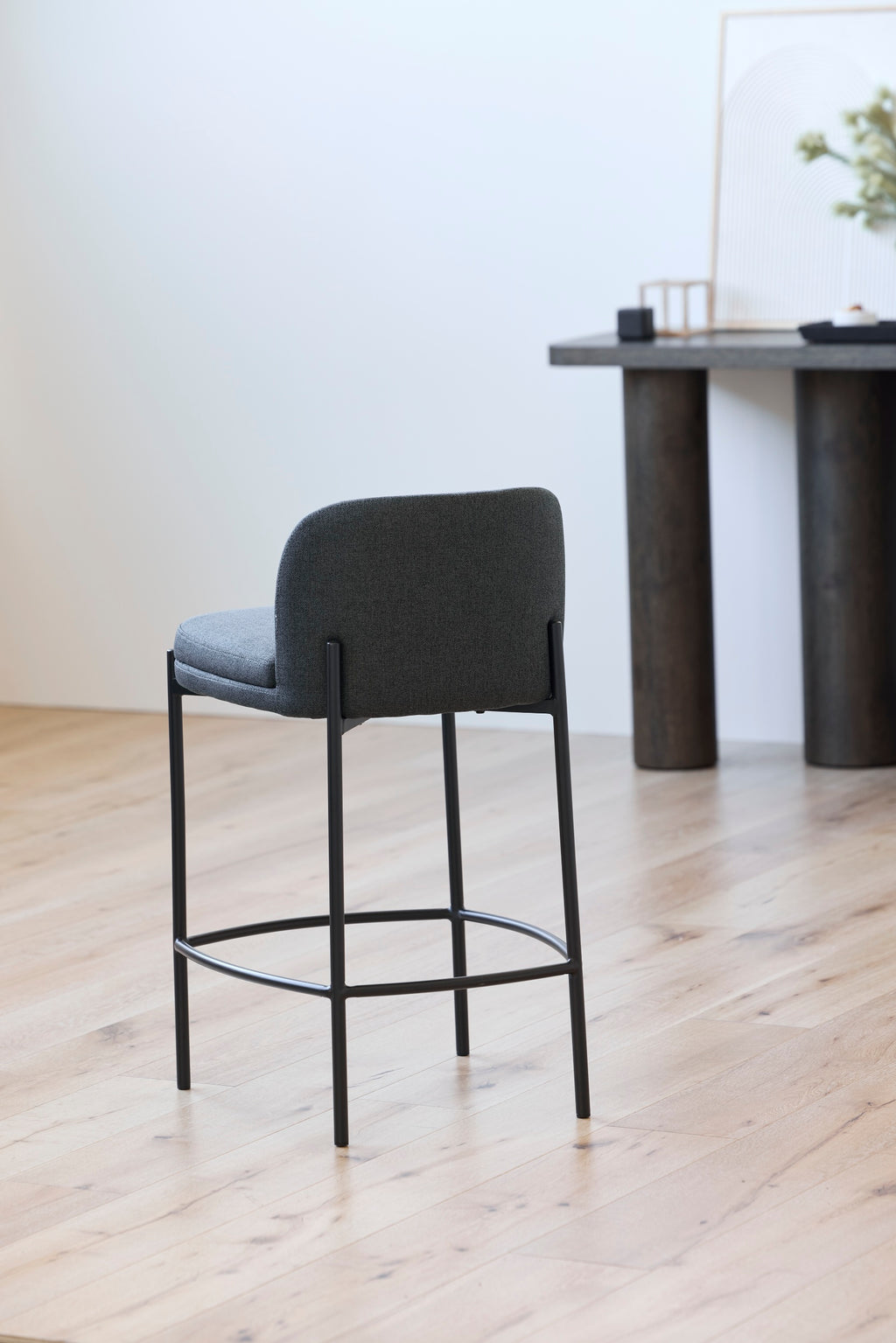 Obsidian Bar Stool Charcoal