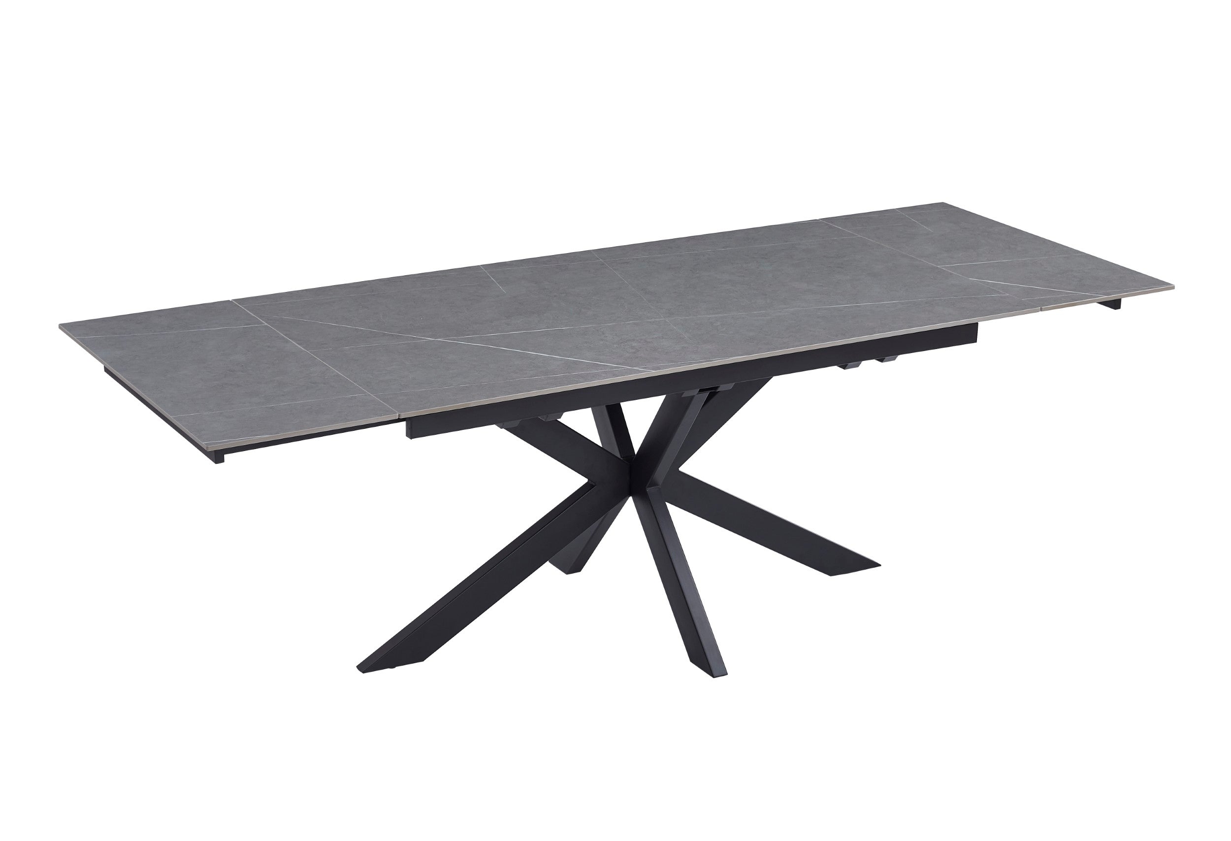 Nordica Extension Dining Table Bulgarian Grey Ceramic