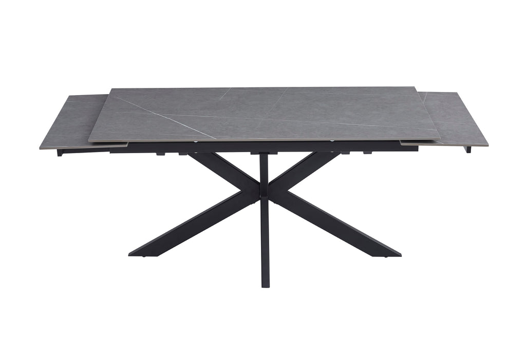Nordica Extension Dining Table Bulgarian Grey Ceramic