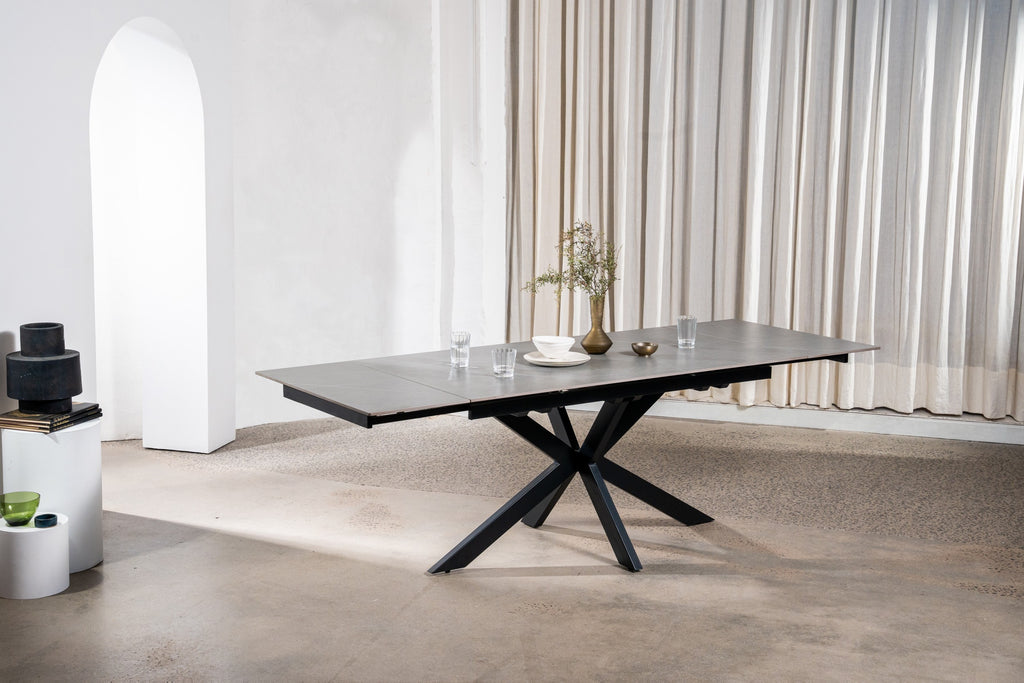 Nordica Extension Dining Table Bulgarian Grey Ceramic