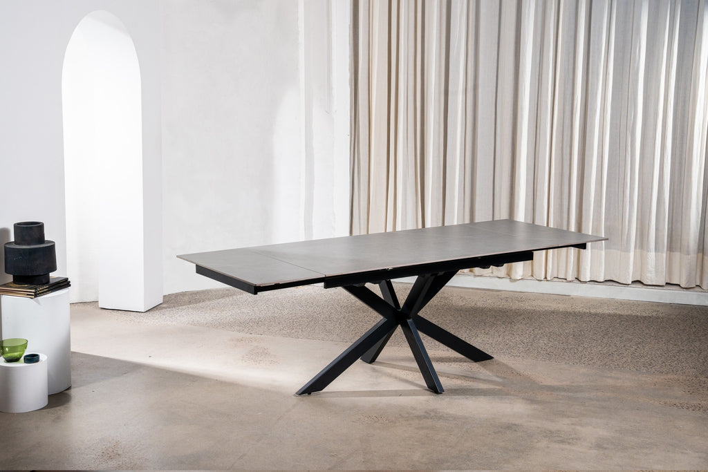 Nordica Extension Dining Table Bulgarian Grey Ceramic