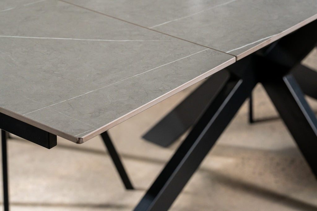 Nordica Extension Dining Table Bulgarian Grey Ceramic