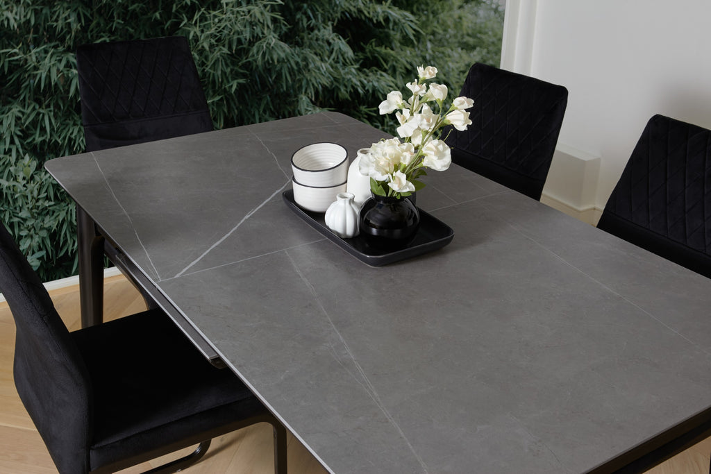 Nivara Extension Dining Table Bulgarian Grey