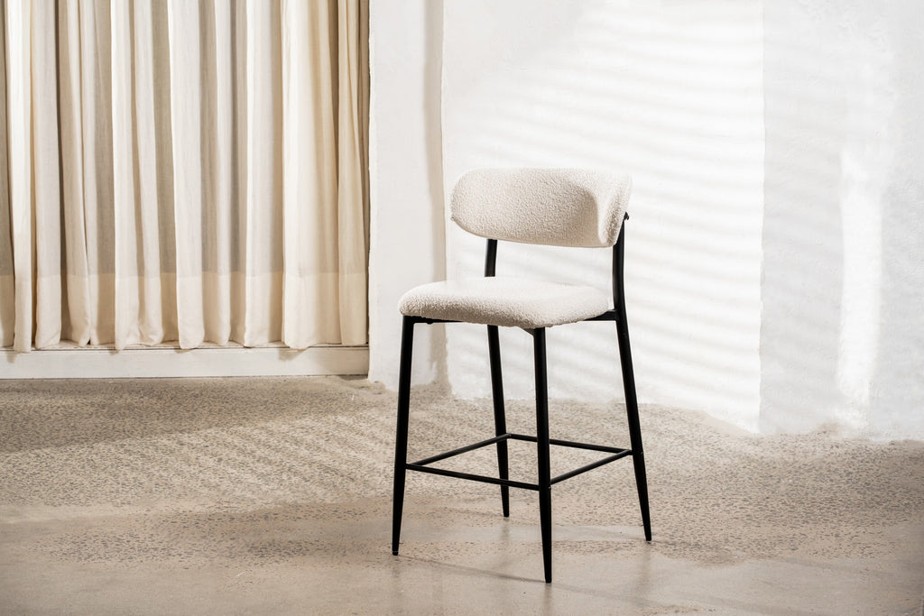 Avorio Bar Stool Off White (Set of 2)